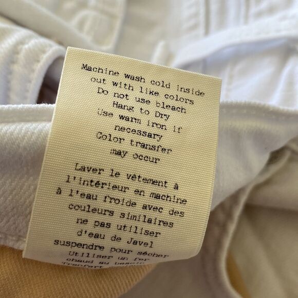 Rag & Bone Womens Aged Bright White The Dre Slim Boyfriend Stretch Jean Sz 26 - Picture 14 of 16